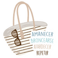 Beach Tote Bag Sticker
