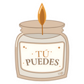 Tú Puedes Candle Sticker