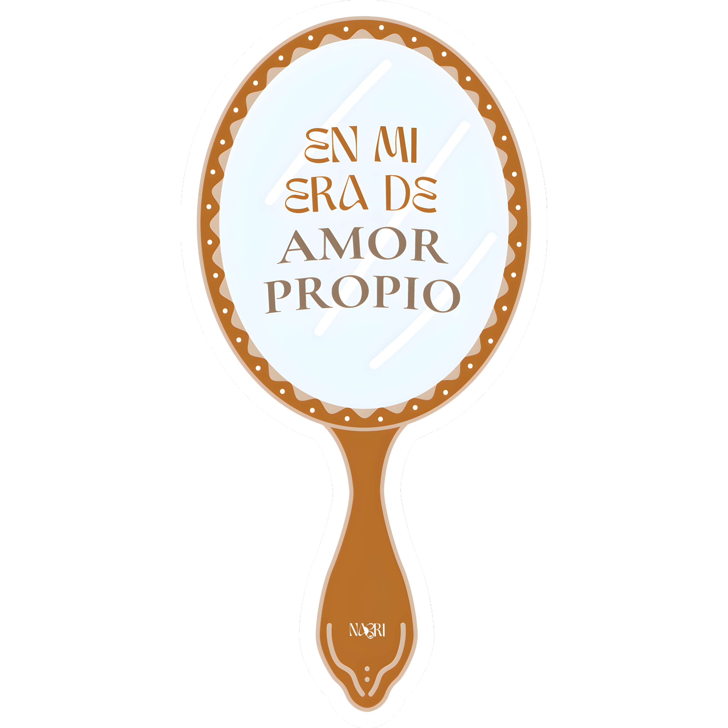 En mi Era de Amor Propio Mirror Sticker