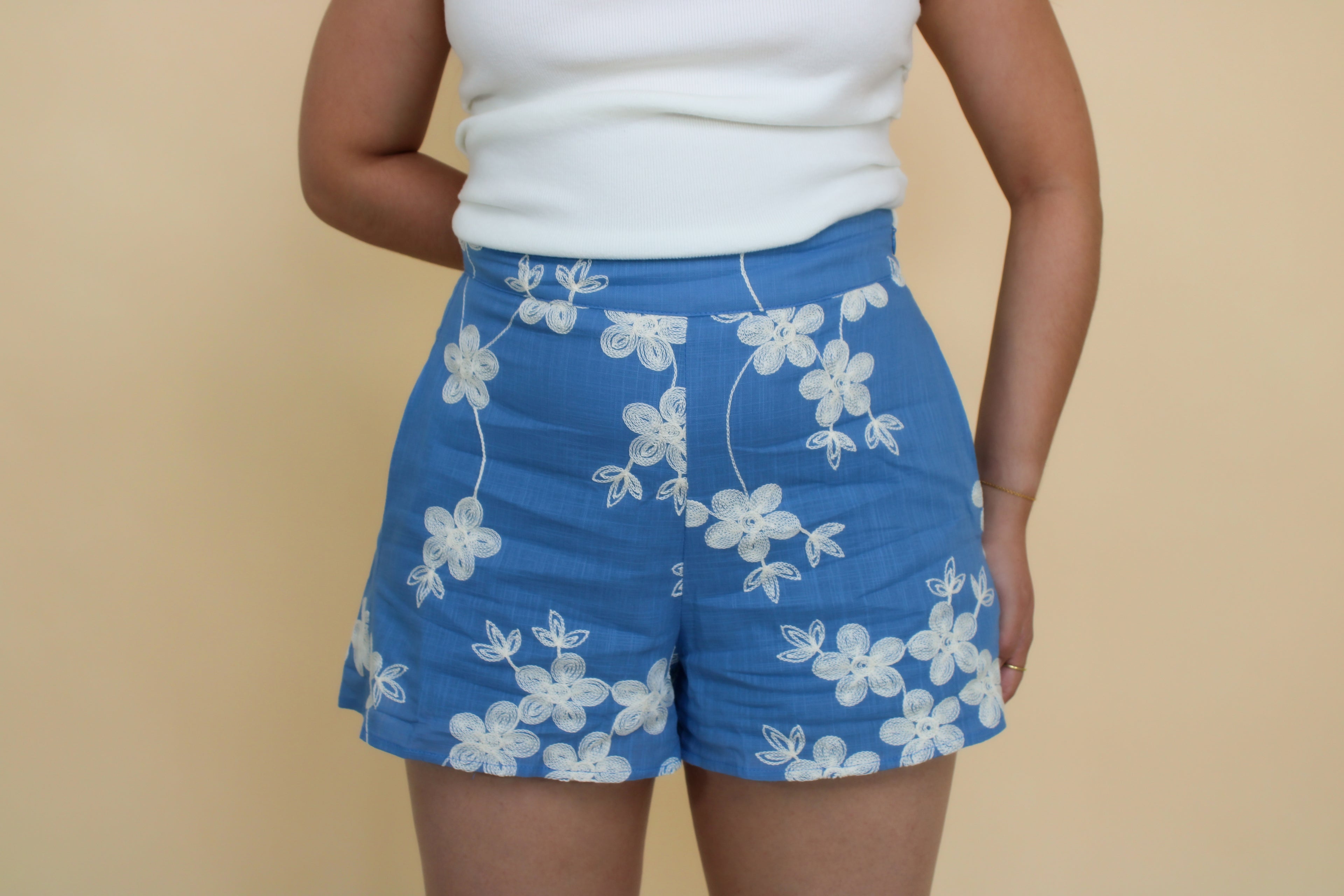Keren Embroidered Shorts