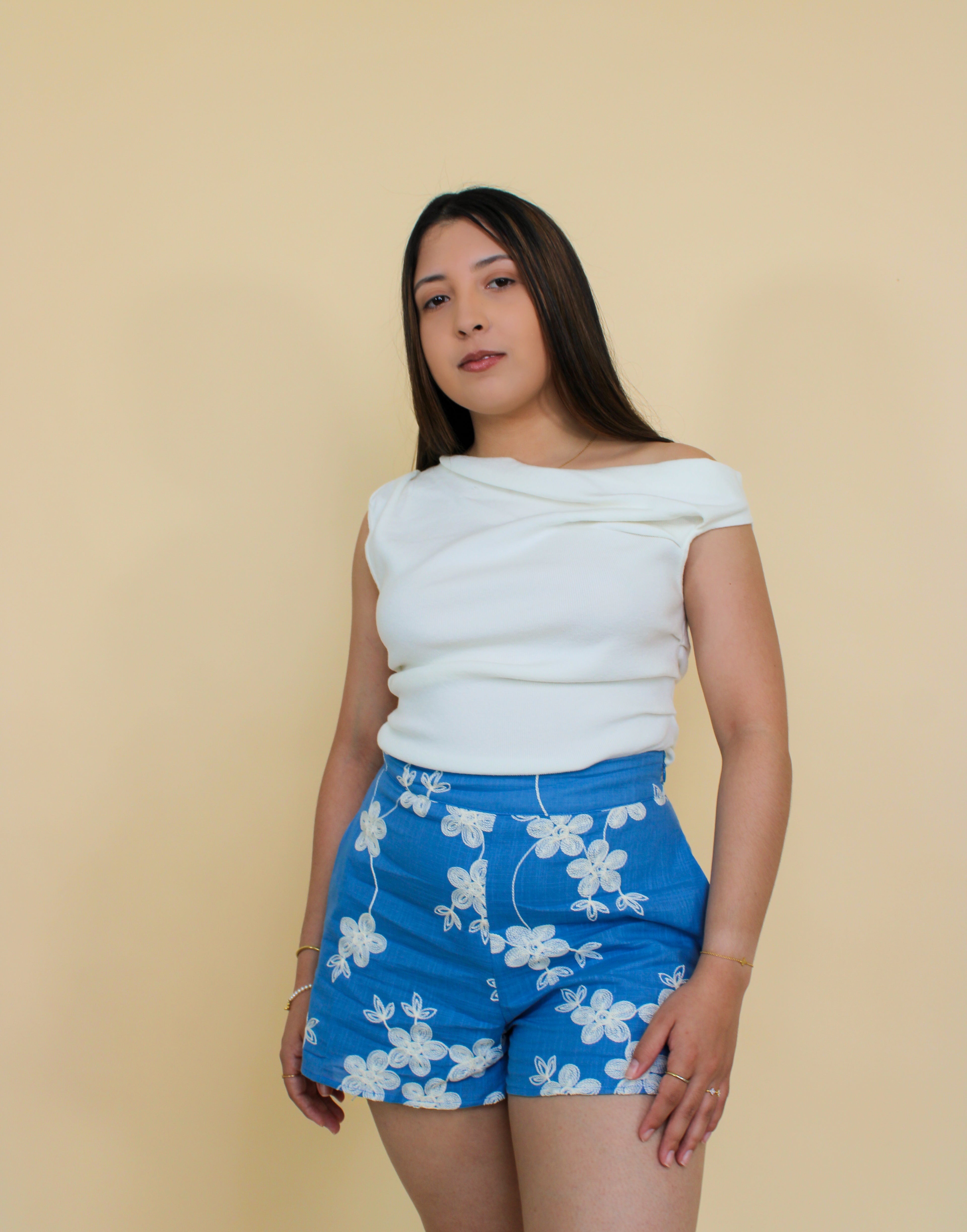 Keren Embroidered Shorts