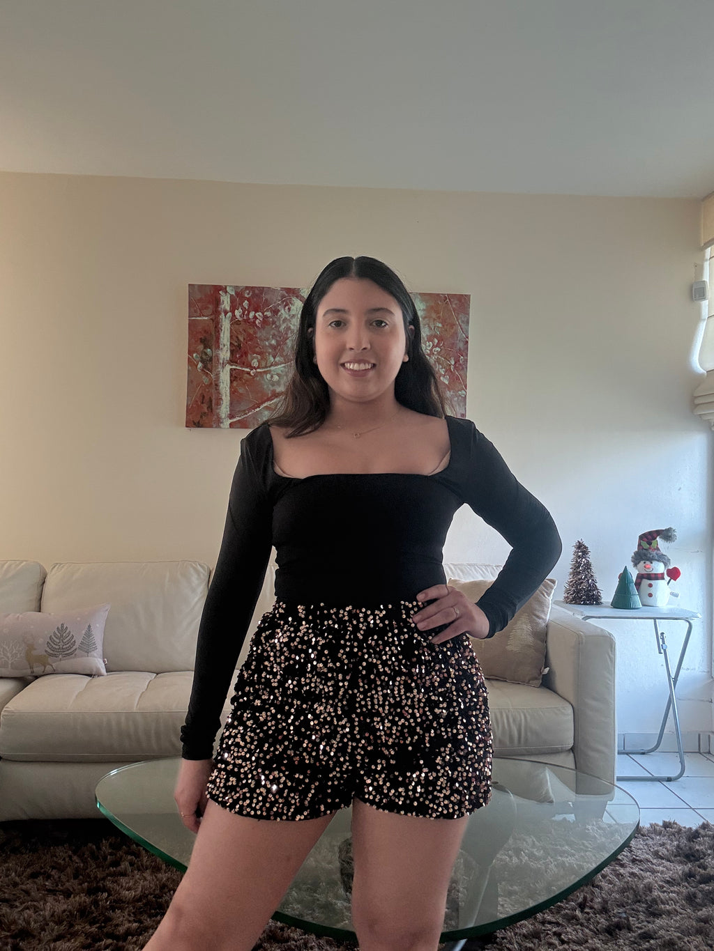 Holiday Chocolate Shine Shorts