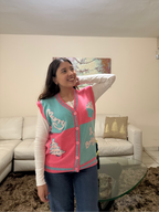 Pink Holiday Vest