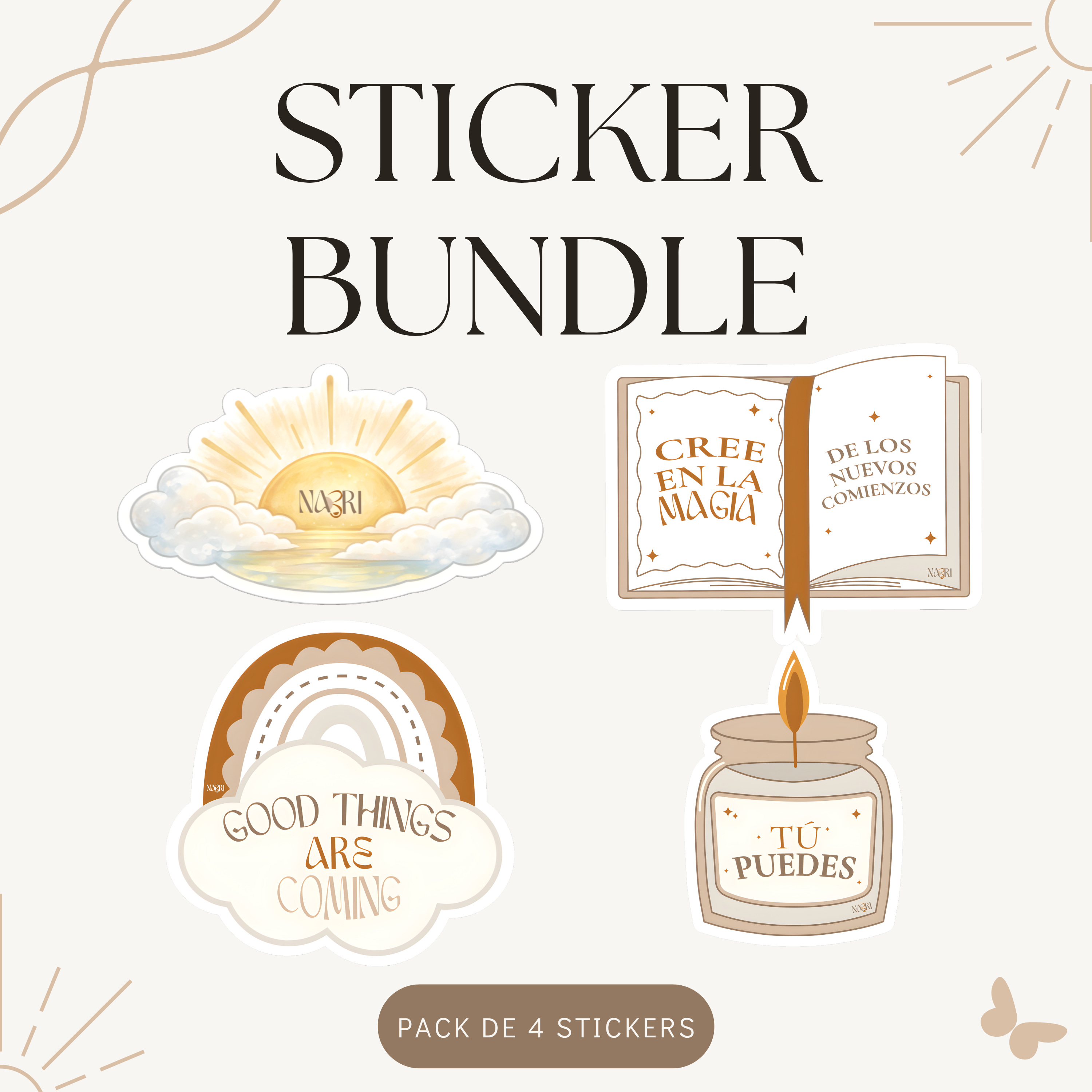 Amanecer Sticker Bundle (4 Pack)